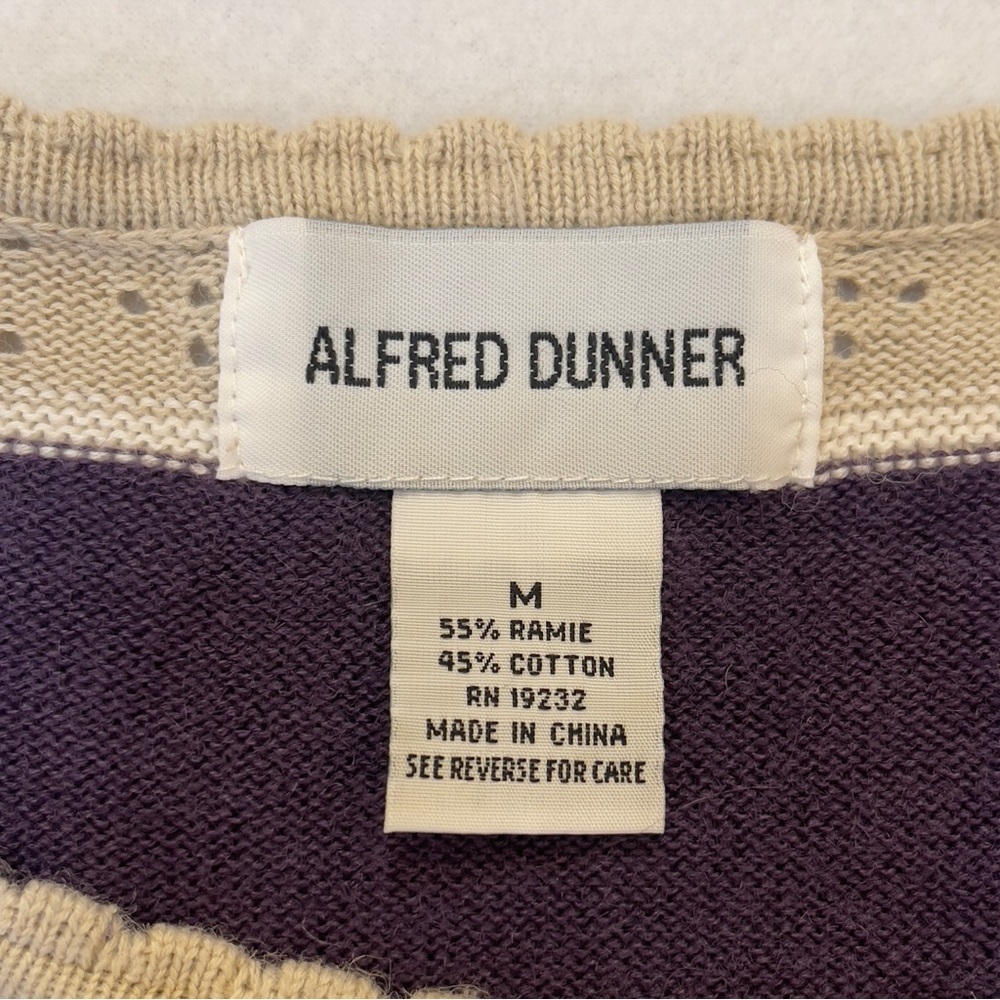 Vintage 90’s Alfred Dunner Floral Embroidered Knit Top Women’s Medium - Picture 6 of 9